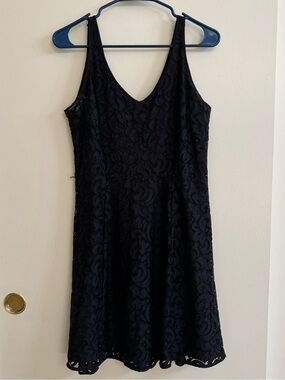 LOFT Classic Black and Dark Blue dress